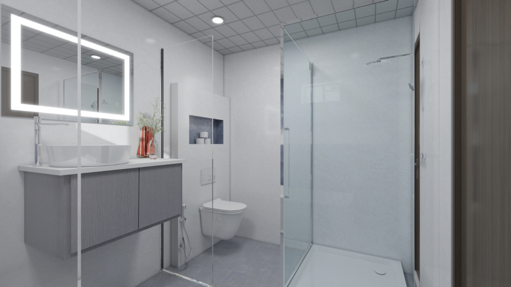 Bathroom Design and Renovation Guide with lighting and Electrical Planning