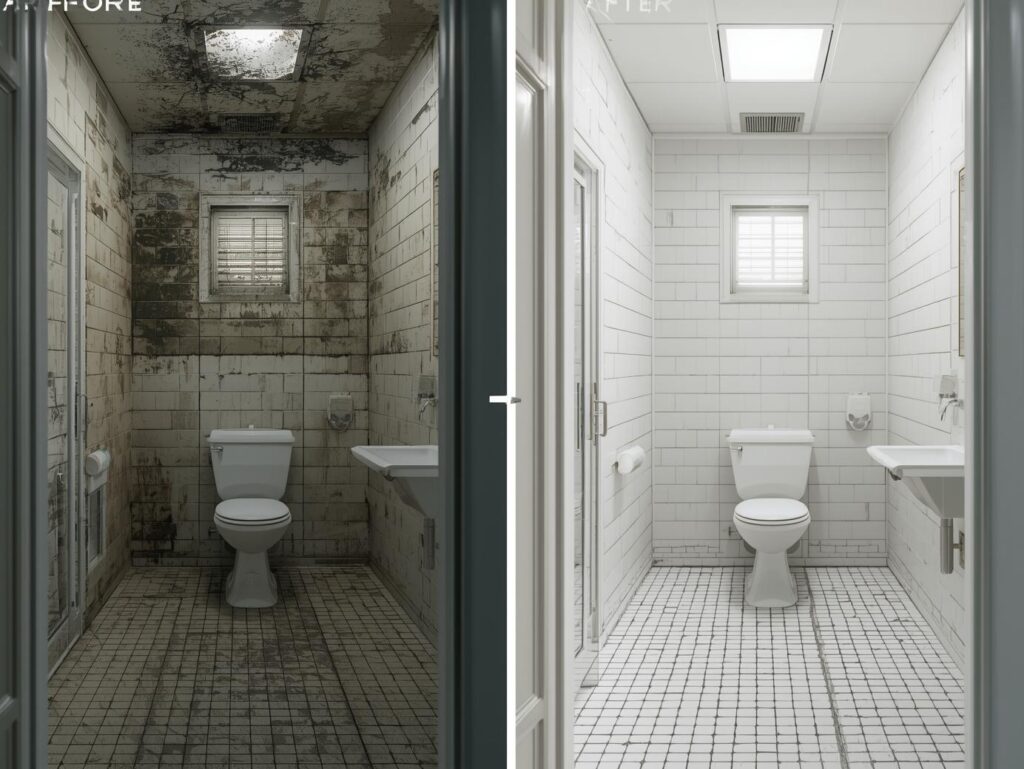 Bathroom Fungus Removal