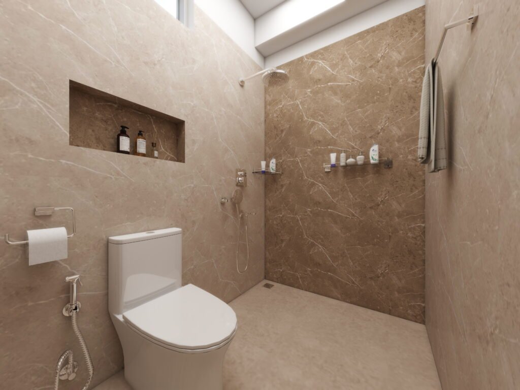 Contemporary Bathroom Design in Bachupally