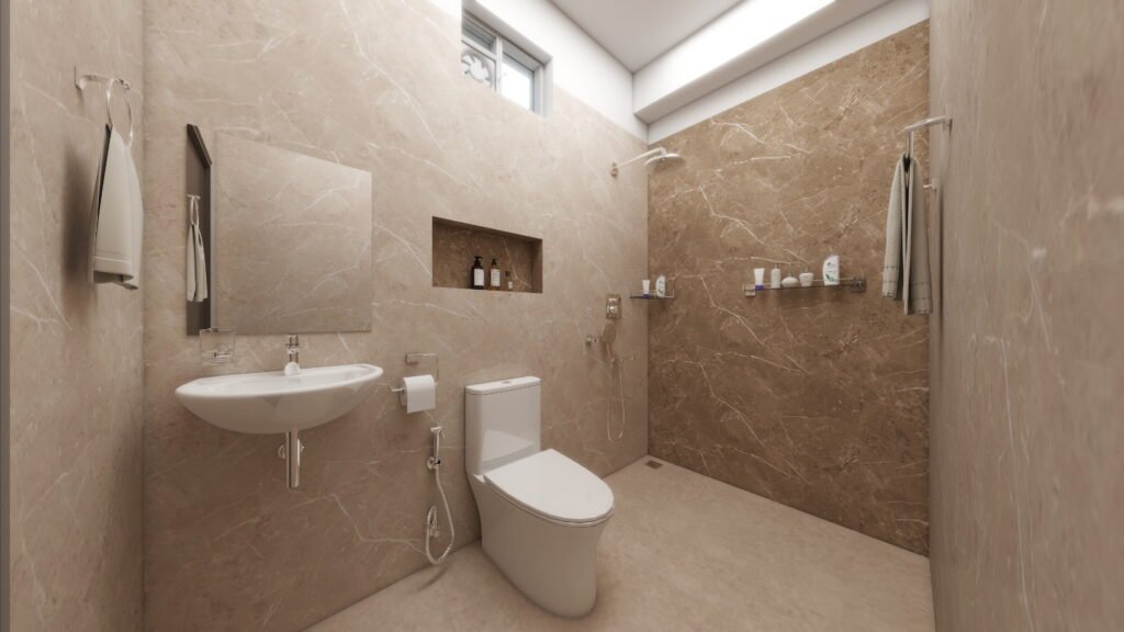 Contemporary Bathroom Design in Bachupally