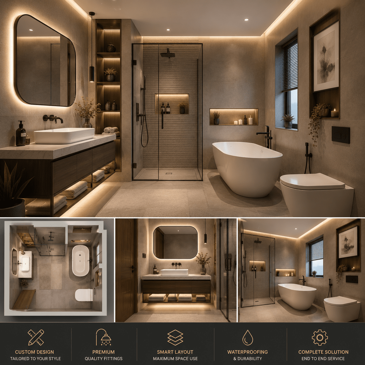 Custom Bathroom Designs