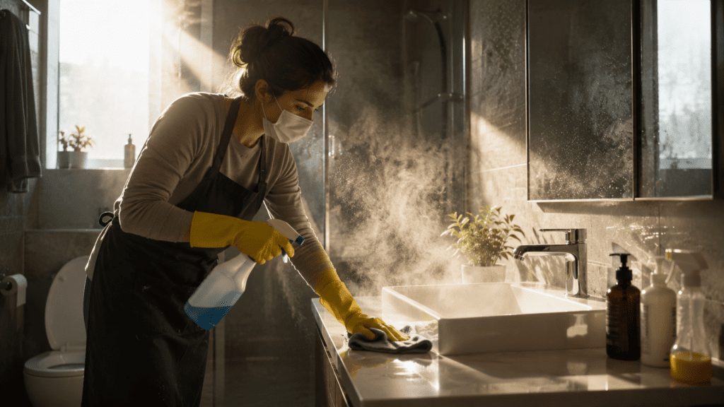 harmful bathroom cleaning chemicals