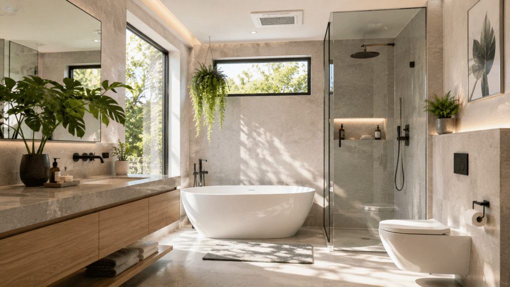 healthy modern bathroom design
