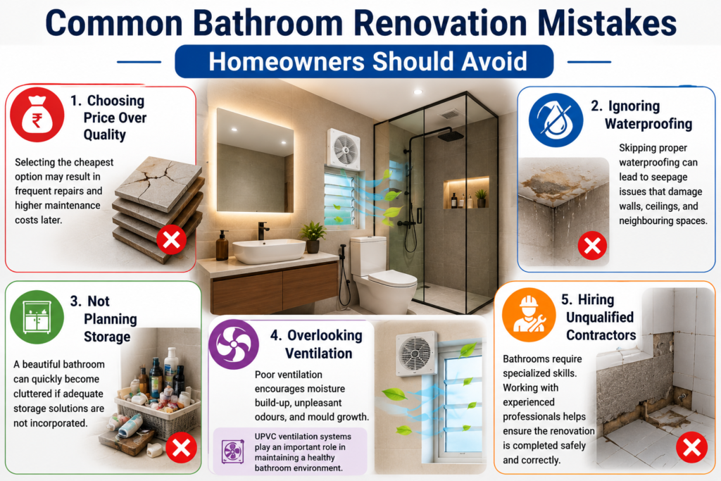 Bathroom renovation cost in india 2026 common mistakes
